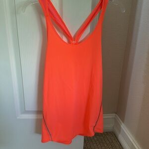 Lululemon bright coral tank size s